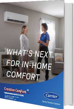 Creative Comfort Carrier Ductless Product Guide Book Cover 2022 Email