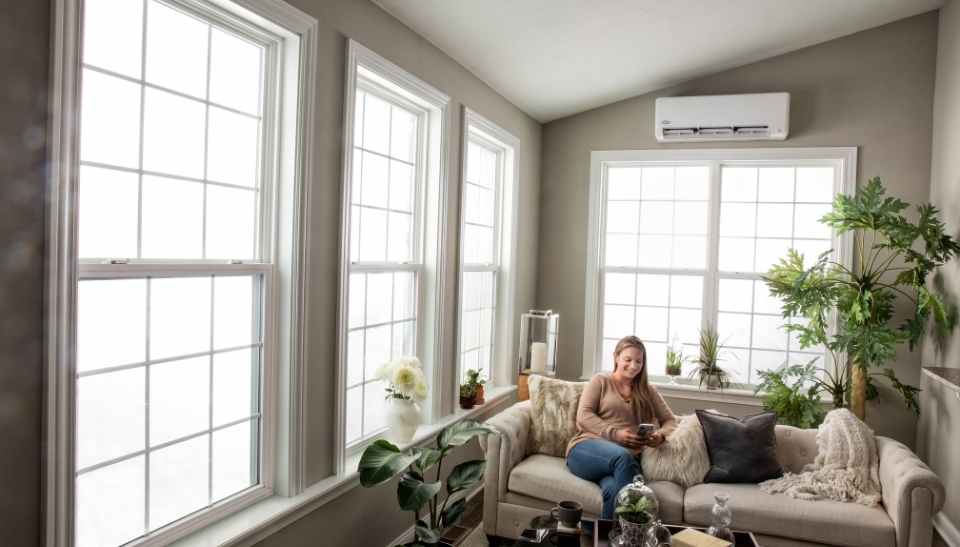 Carrier Ductless Heat Pump Sun Room