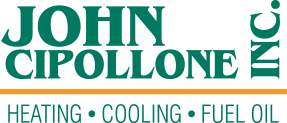 John Cipollone Inc. logo showing Heating, Cooling, Fuel Oil services